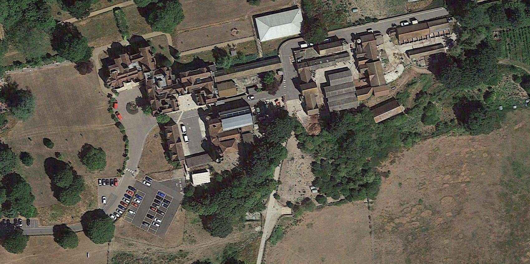 The offence happened at HMP East Sutton Park in Sutton Valence back in 2020. Picture: Google