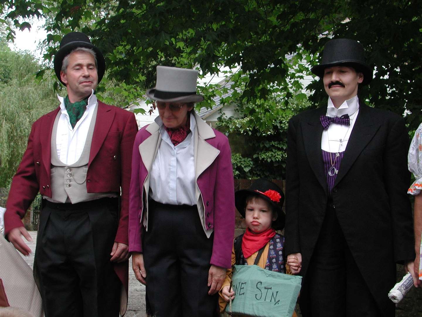 The Loose Valley Pageant telling the story of opposition to the Loose Valley Railway, with Alan Smith, Maggie Davis, Thomas Smith (as Tovil Station) and Teresa Rogers