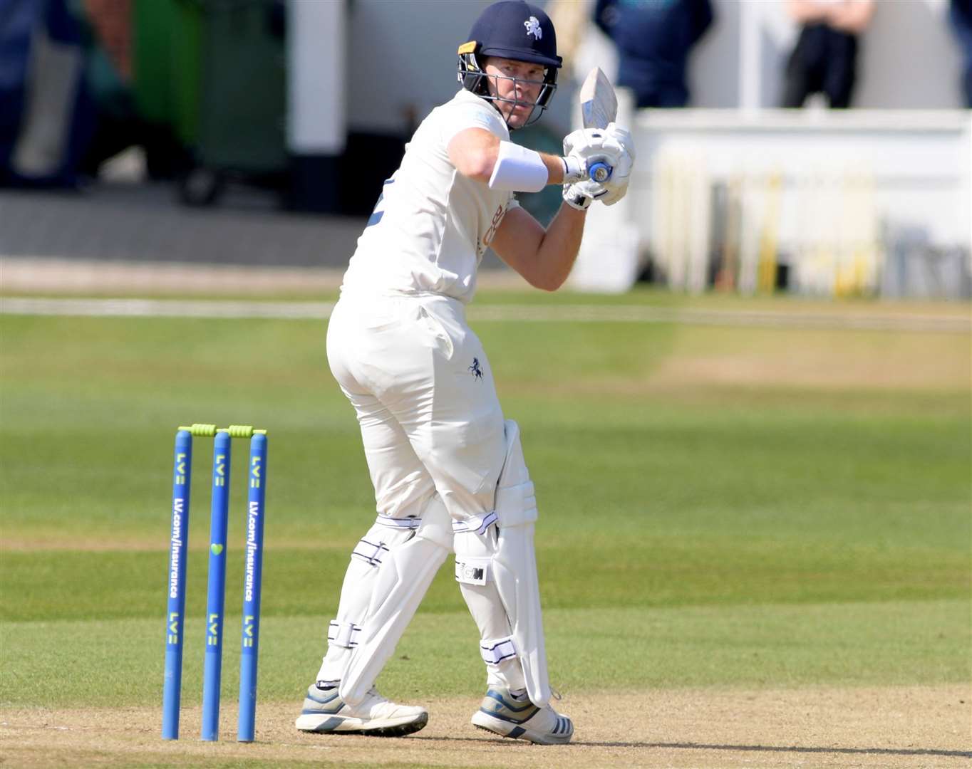 Ben Compton – made 38 in over three and a half hours against Middlesex. Picture: Barry Goodwin