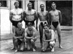 The 1952 Maidstone Water Polo team were, back, Peter Witts, Charlie Jarrett, Fred Shanahan and Ralph Jenner with, front, 'Pidge' Turner, Norman Cox and Keith Neeves