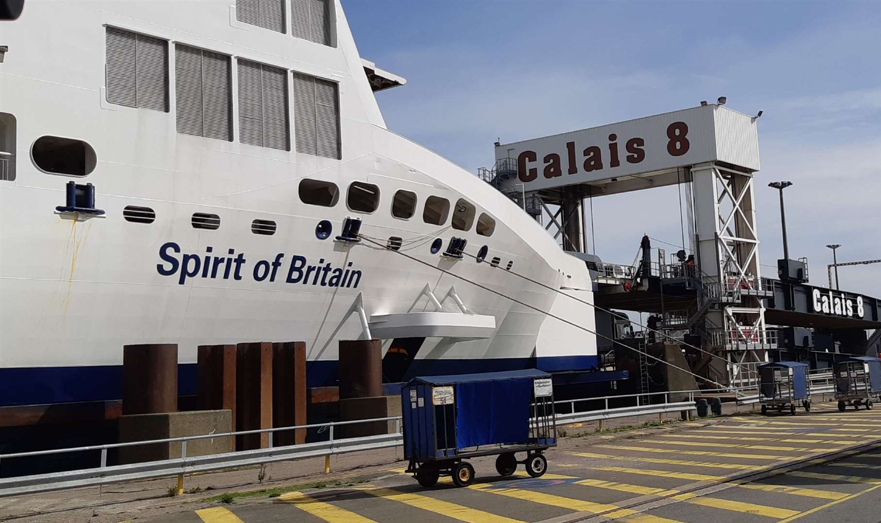 The P&O Ferries Spirit of Britain - sailings to Calais are as normal all this year.