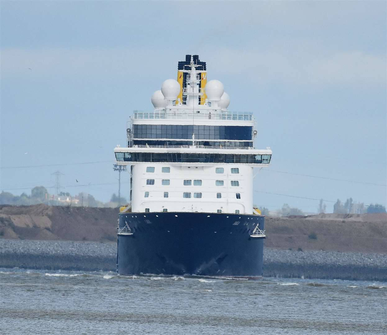 The ship is understood to have docked at the Port of Tilbury, before setting out again. Picture: jason.photos