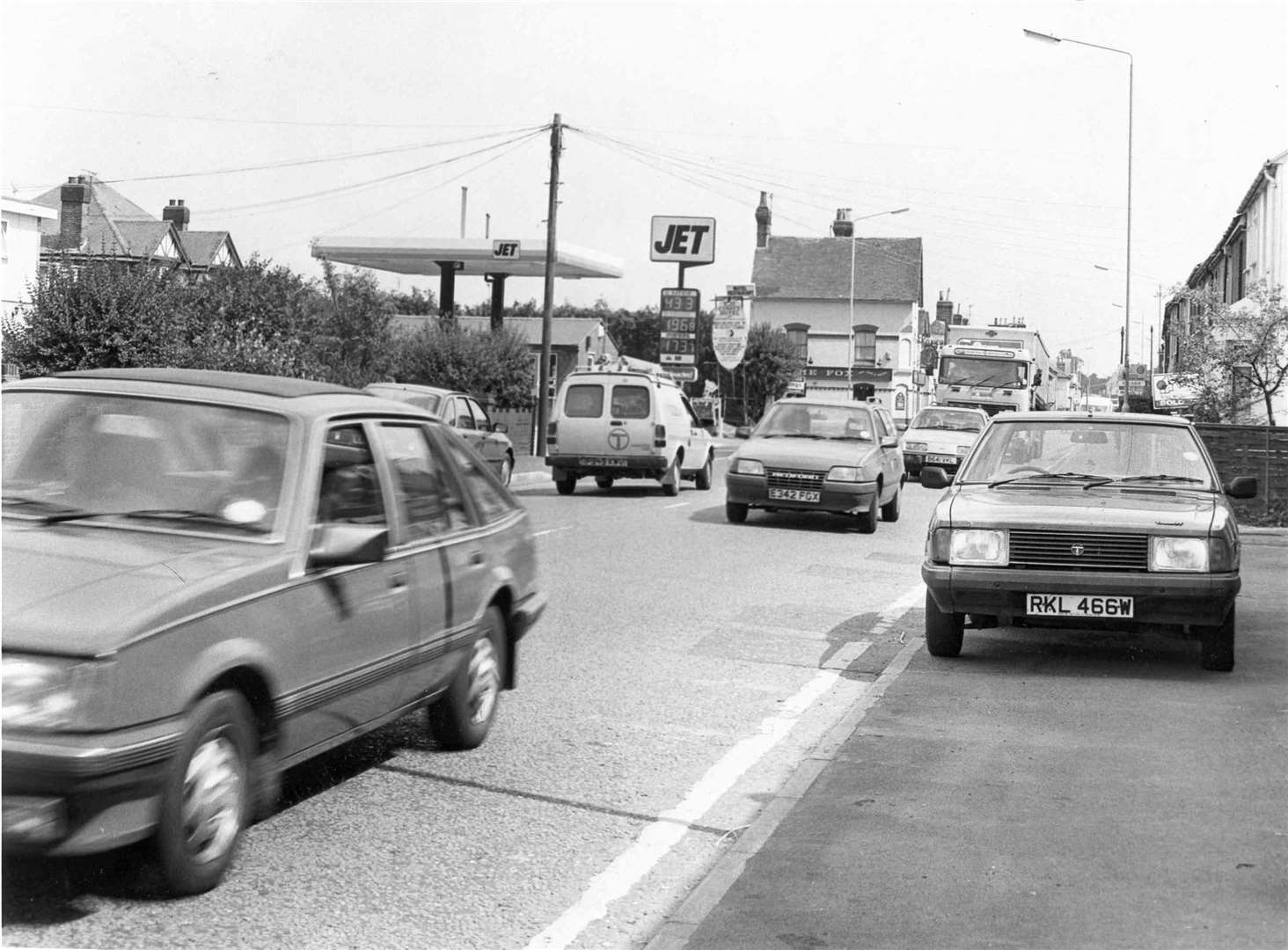 Pavement parking is not new - as this picture from the A2 in Teynham taken in 1990 shows