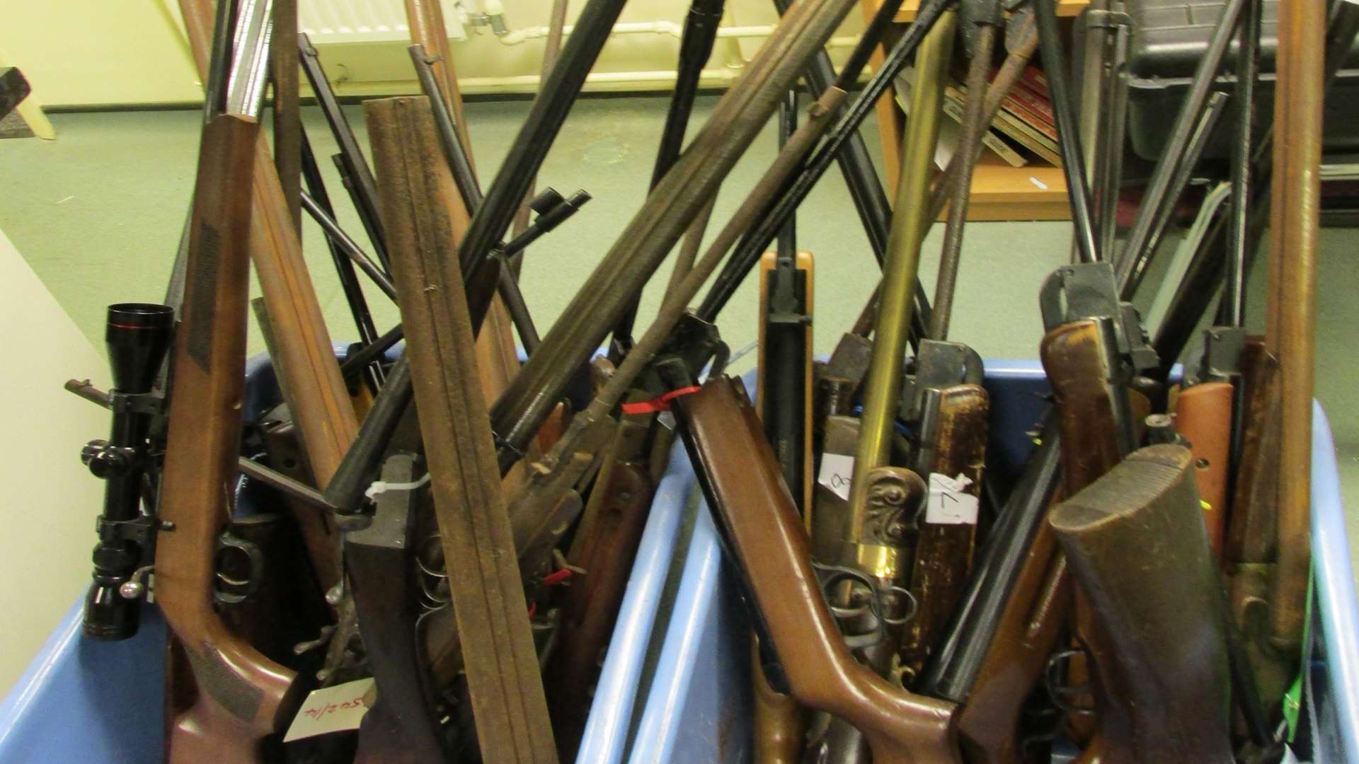 Some of the weapons seized in Kent Police's surrender
