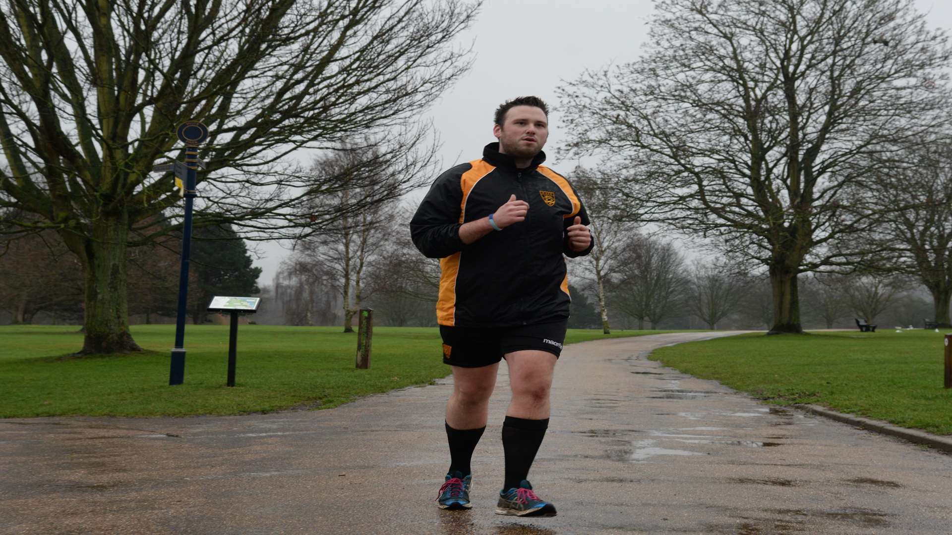 Runner Andy Brooks who raised £200 for a charity run in Mote Park that was cancelled at short notice.