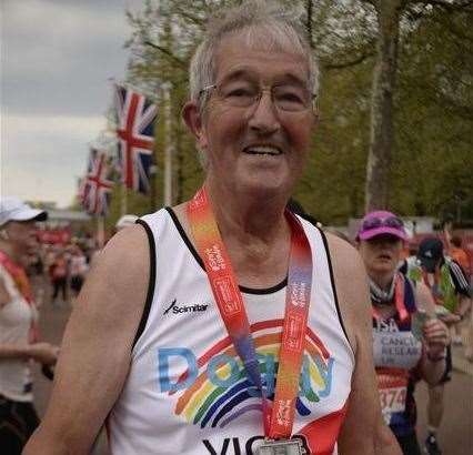 Ian has officially completed eight marathons in 12 years - including London, Edinburgh and Budapest. Picture: Ian Carey