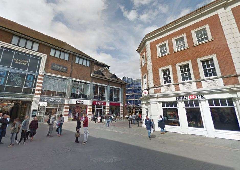 A teenage boy was reportedly chased in Rose Lane, Canterbury, before being 'punched and robbed'. Picture: Google