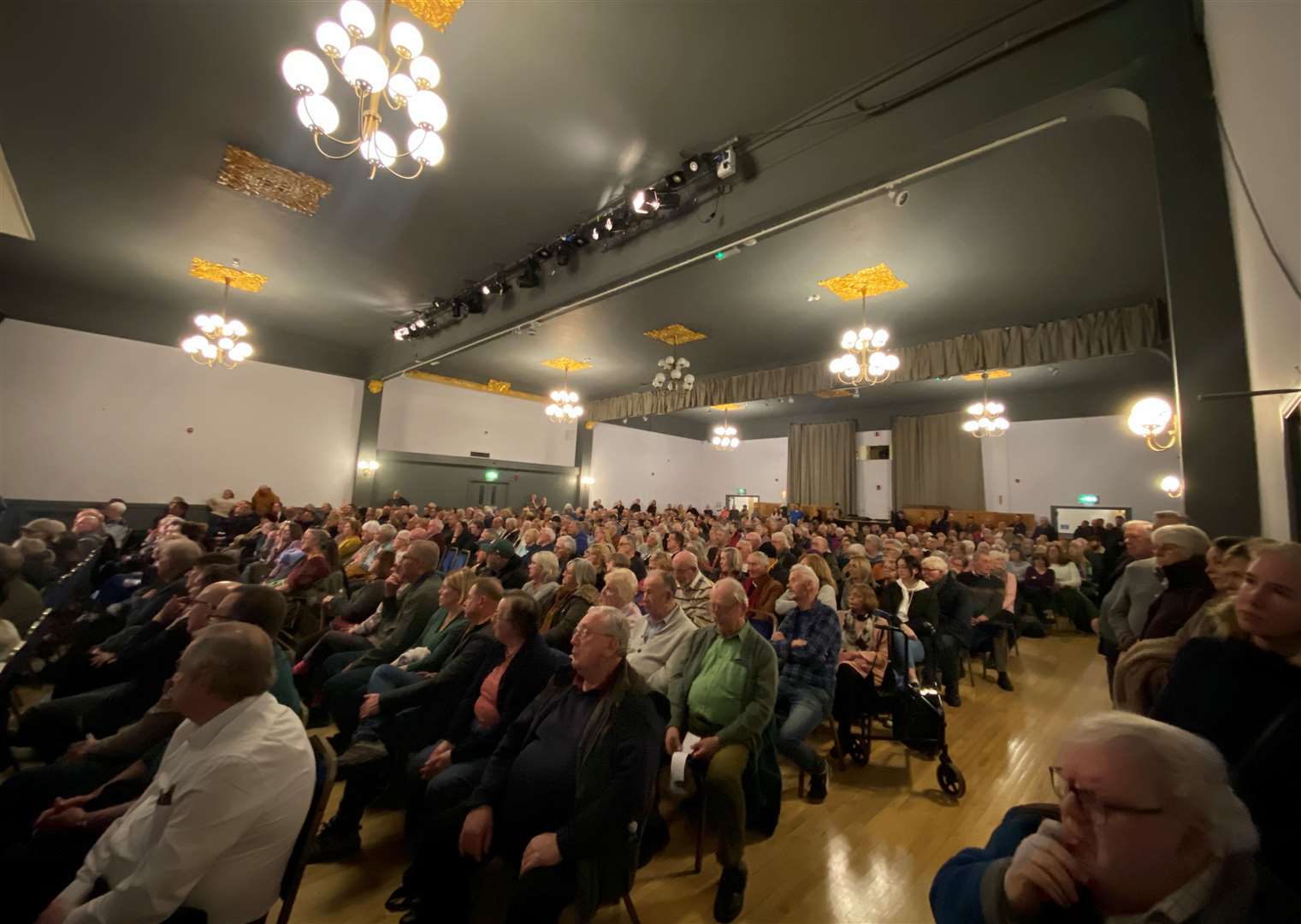 Hundreds of people packed into the Kings Hall in Herne Bay to voice their concerns