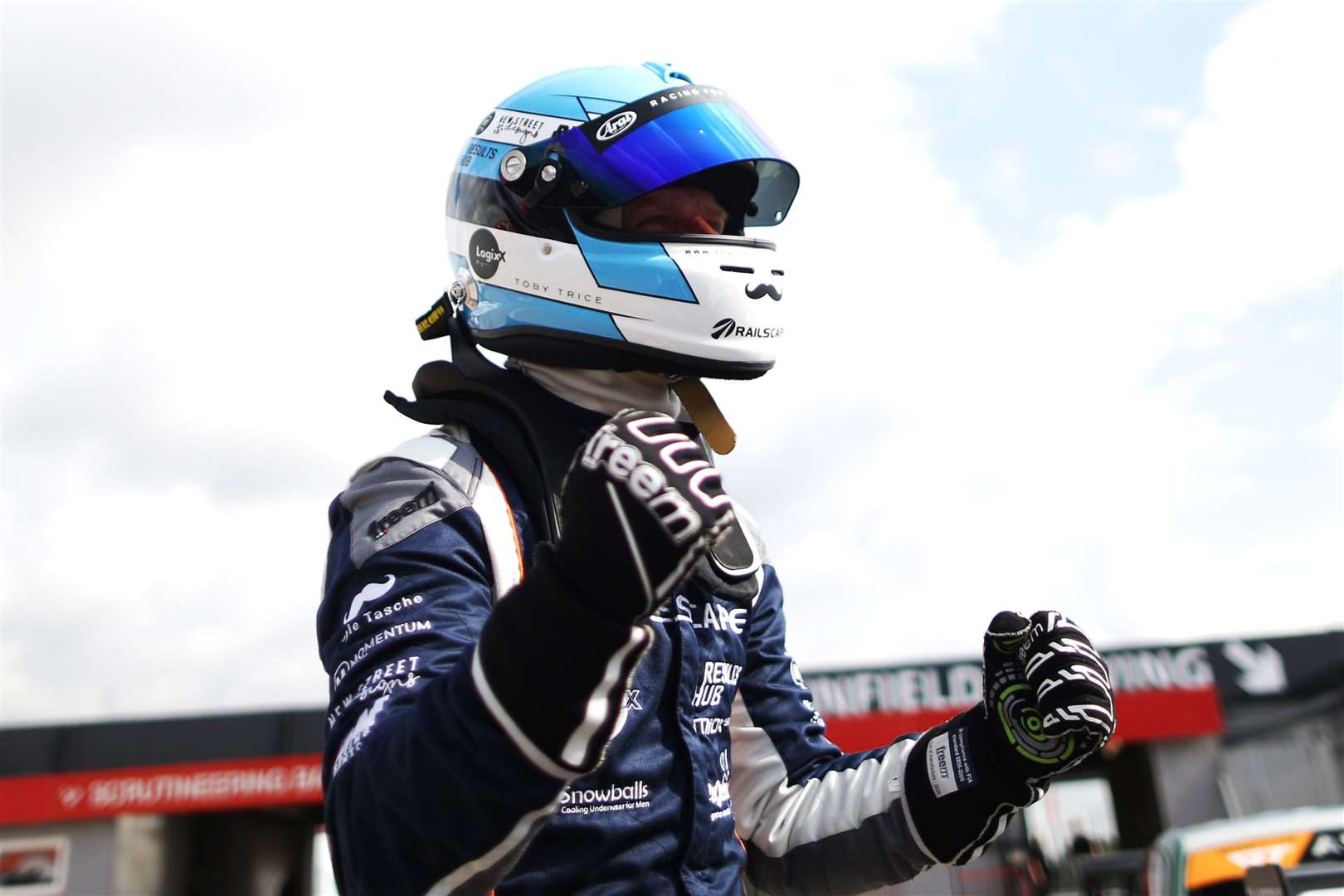 Toby Trice enjoys two more wins in the Ginetta GT Academy at Donington Park Picture: tobytriceracing.com