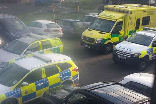 Emergency services were called to Penenden Heath