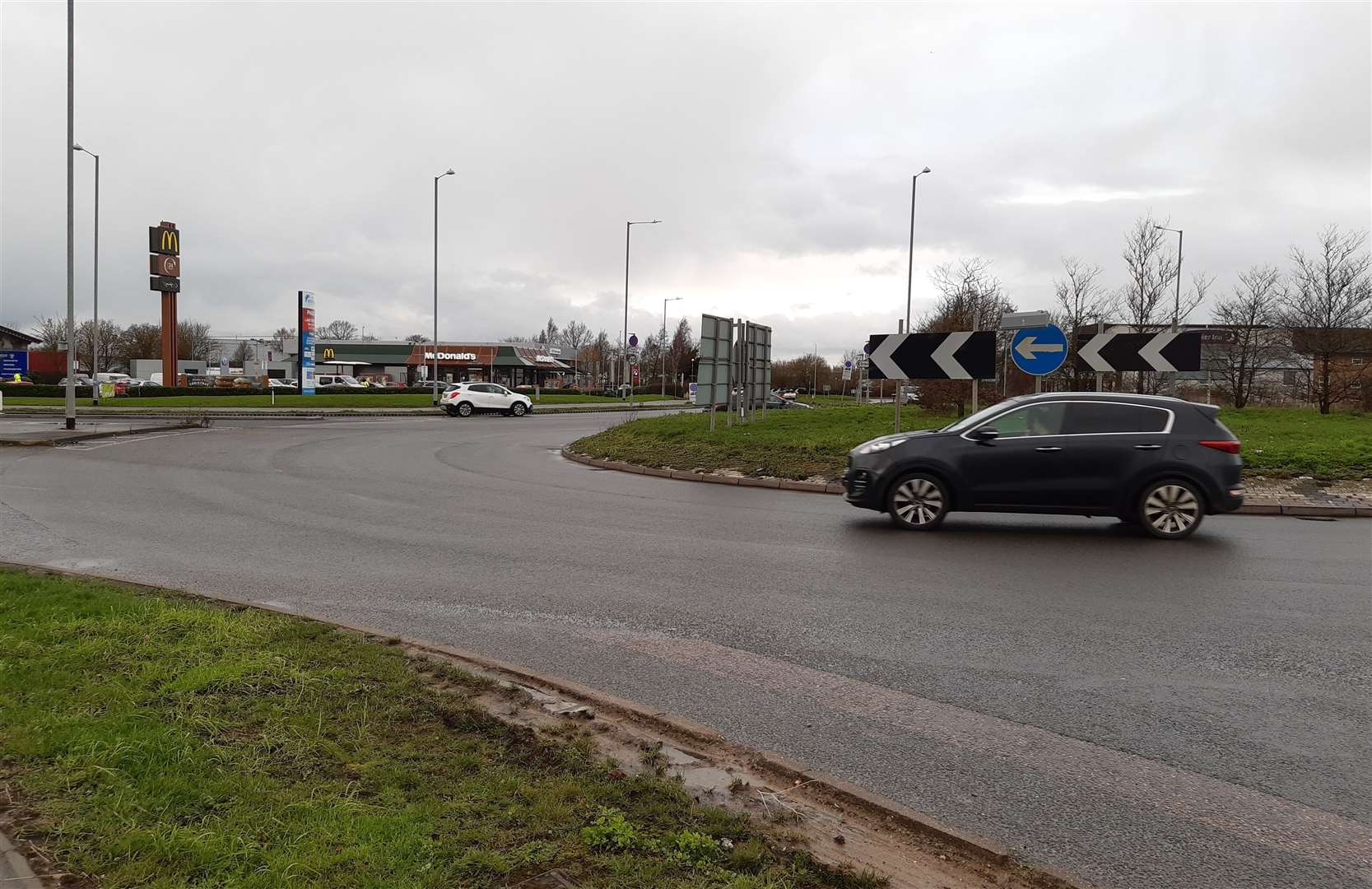 The Orbital Park roundabout is one of the busiest in Ashford