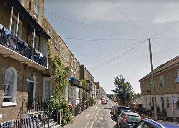 The man was found seriously injured at a property in Grosvenor Place, Margate. Picture: Google Street View