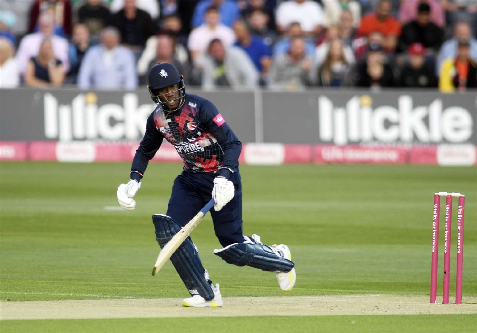 Kent's Daniel Bell-Drummond in action during their T20 Blast quarter-final win against Birmingham Bears in August. Picture: Barry Goodwin