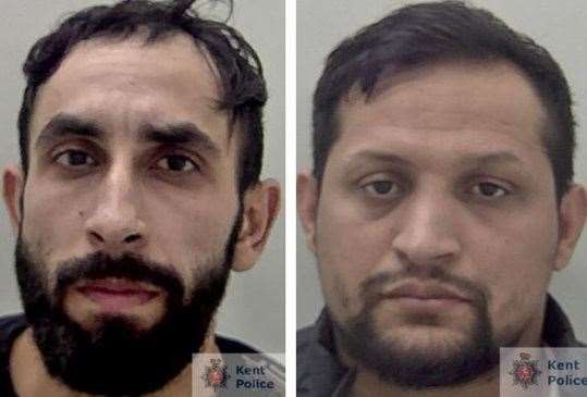 Gabriel Zaharia and Valentin Ciobotaru have been jailed for burglaries in Sevenoaks and Dartford. Picture: Kent Police (58354937)