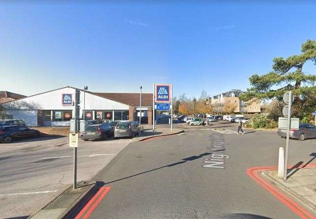 Nightingale Way in Swanley which leads to the Aldi car park, Photo: Google