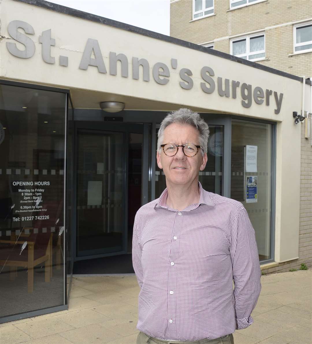 Dr Dunn outside St Anne's Surgery which is merging with William Street surgery. Picture: Paul Amos