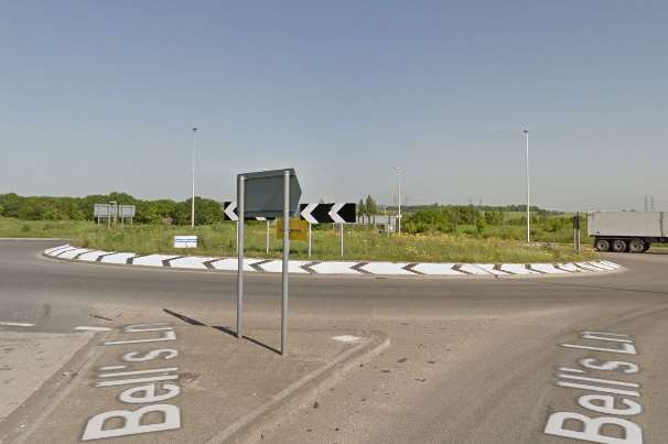 The roundabout at Bell's Lane and Dux Court Road. Picture: Google Street View