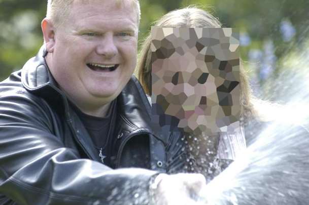 Lotto winner Tony Stubley from Chatham celebrating his lottery win with his then girlfriend. File picture