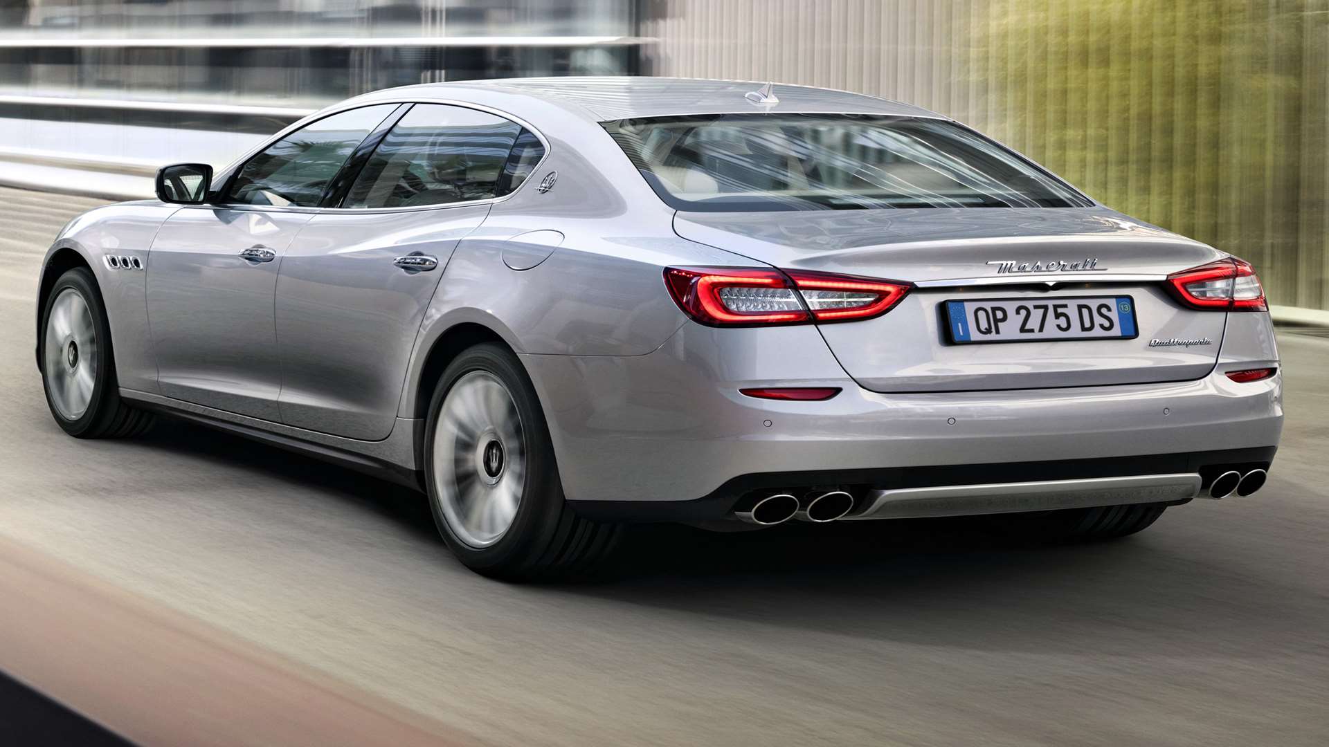 The Quattroporte is low-slung for a luxury saloon