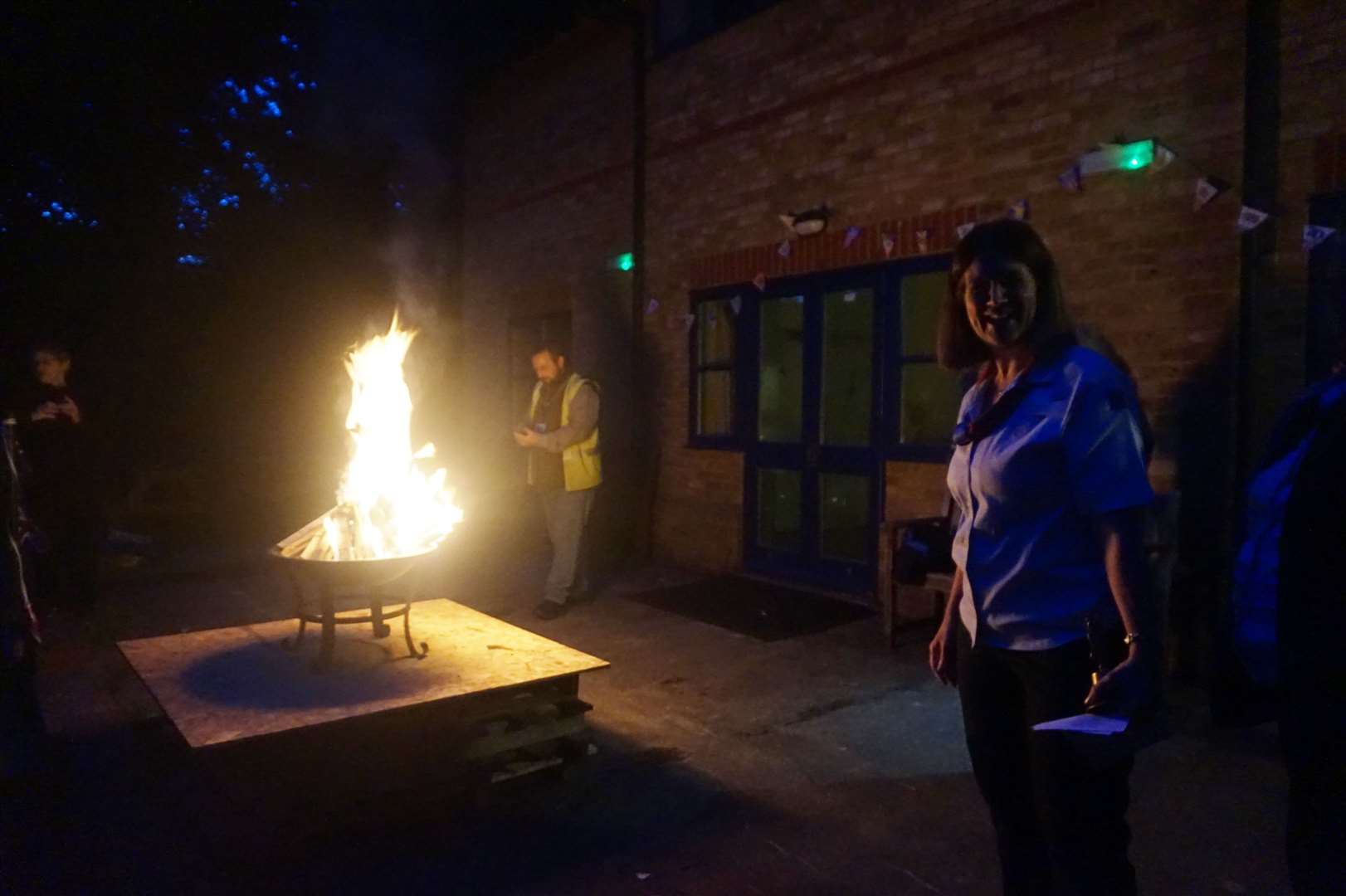 Girlguiding County Commissioner Jane Harvey lit a beacon in Wilmington. The Queen has been patron since 1952 and joined the 1st Buckingham Palace Brownie pack and Guide Company in 1937