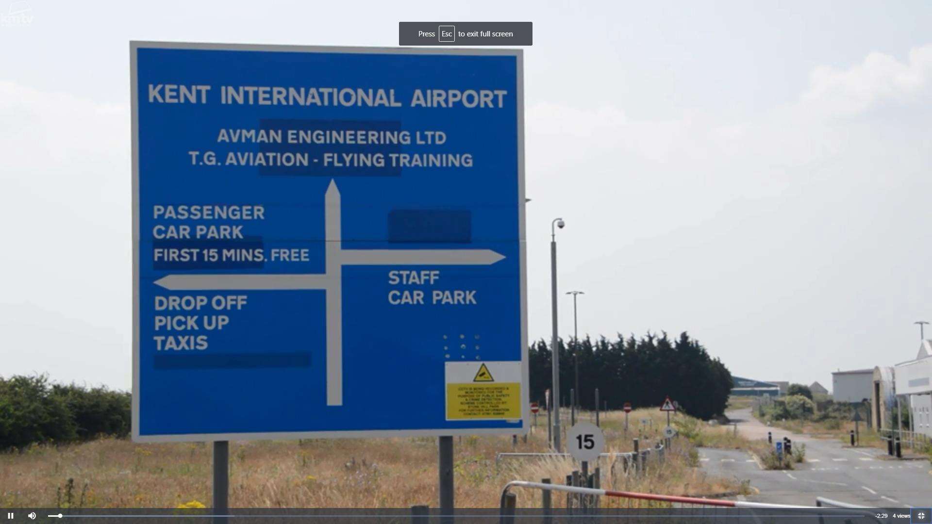 Lorries will be directed to the former Manston airport site on Monday