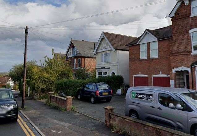 Plans have been submitted for two blocks of flats to be built behind homes on Upper Grosvenor Road in Tunbridge Wells. Picture: Google Street View