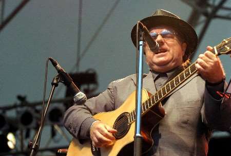 Van Morrison performing at Leeds Castle in July last year. Picture: BARRY GOODWIN