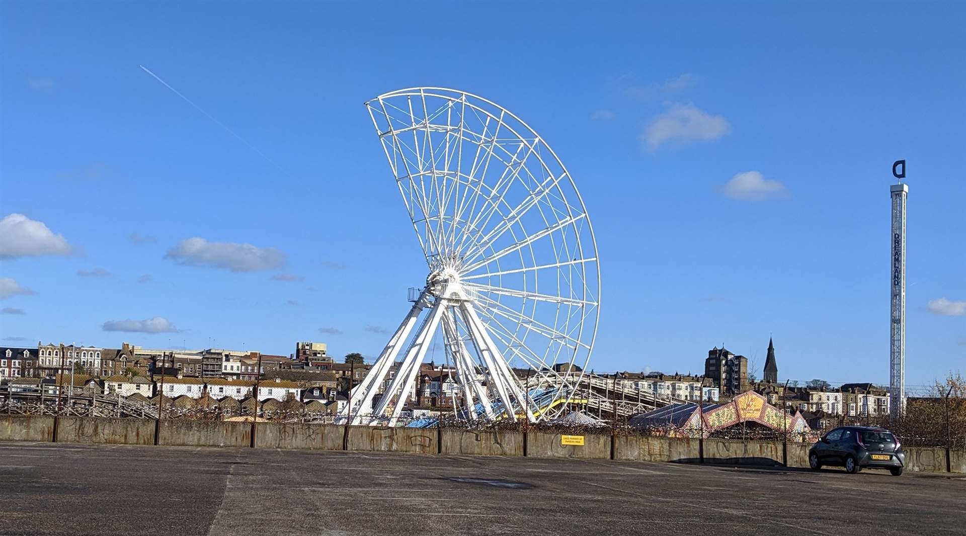 Dreamland's Big Wheel being dismantled in 2019 for maintenance. Picture: Rob Yates