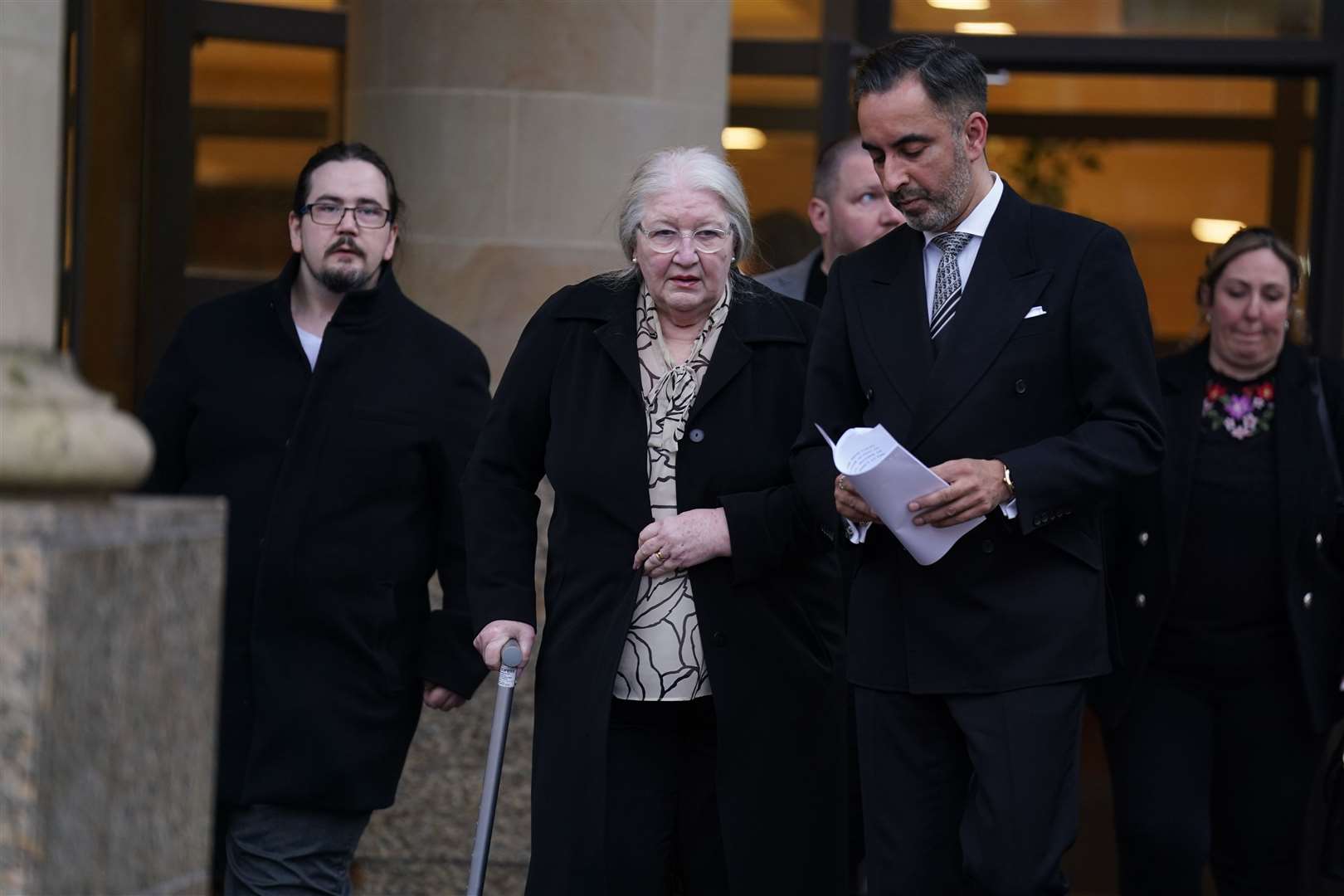 Margaret Caldwell, mother of Emma Caldwell, following the sentencing on Wednesday (Andrew Milligan/PA)