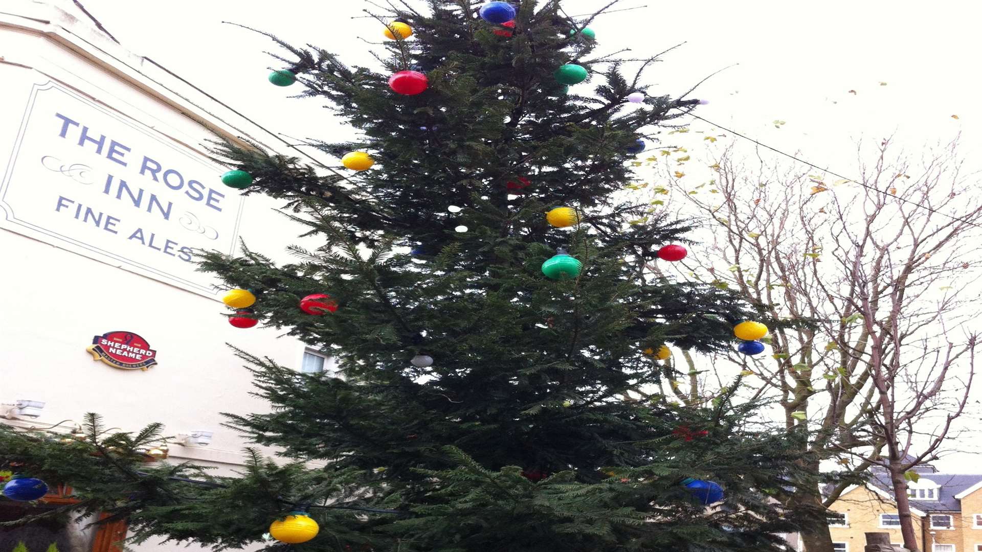 Herne Bay christmas tree dubbed the 'worst in Britain'