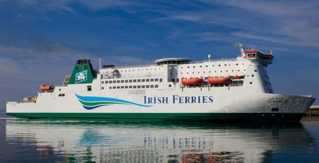 The Isle of Inishmore ferry, due to be used from Dover. Picture: Irish Ferries