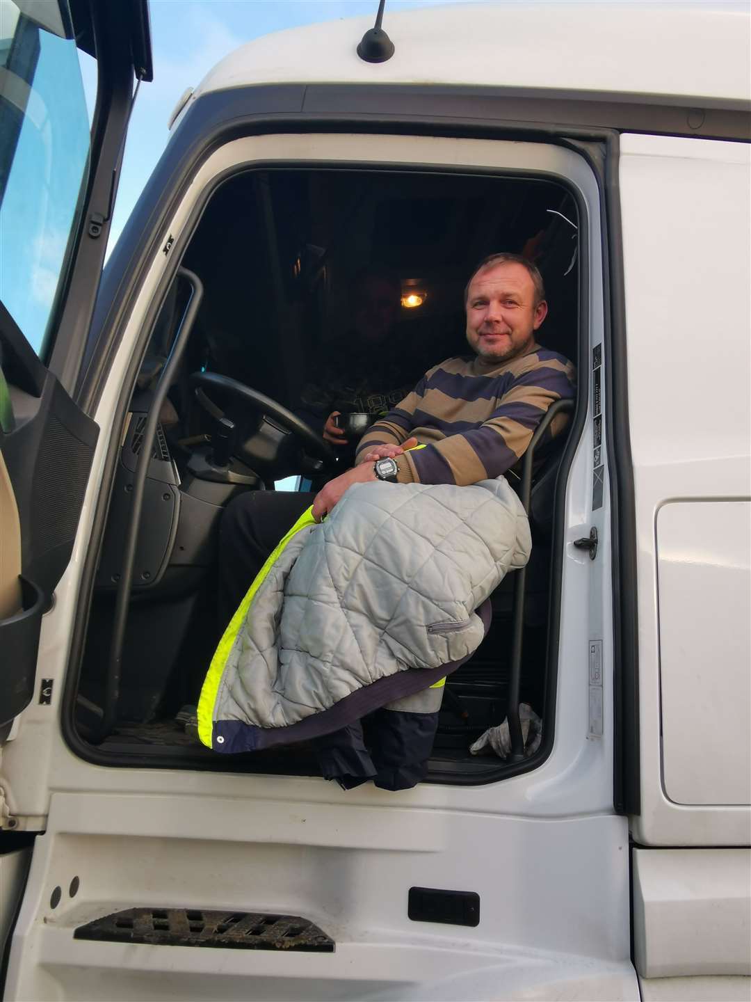 A trucker kept waiting at Manston, Christmas Eve