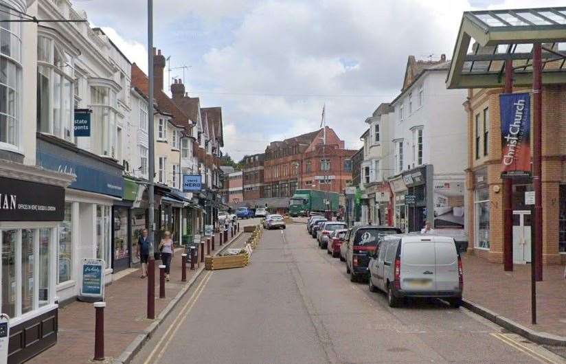 Officers are appealing to find a victim and speak to witnesses after two men were assaulted in the High Street in Tunbridge Wells. Picture: Google Street View