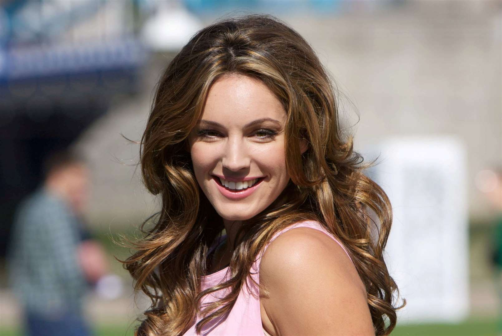 Kelly Brook recently sold her Kent country home. Picture: SWNS
