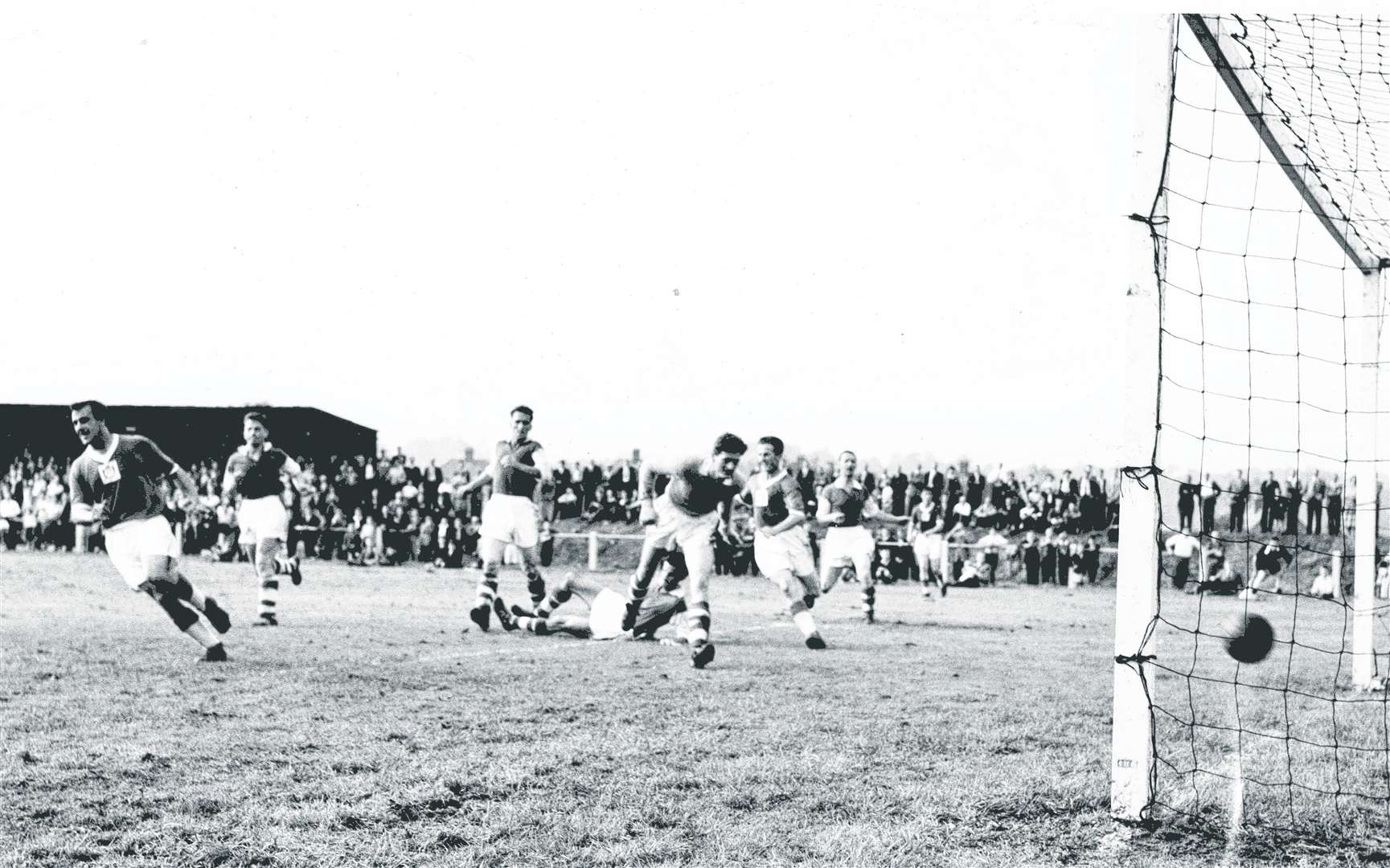 Canterbury City beat Ashford Town 3-2 when they played in the Kingsmead Stadium for the first time in August 1958