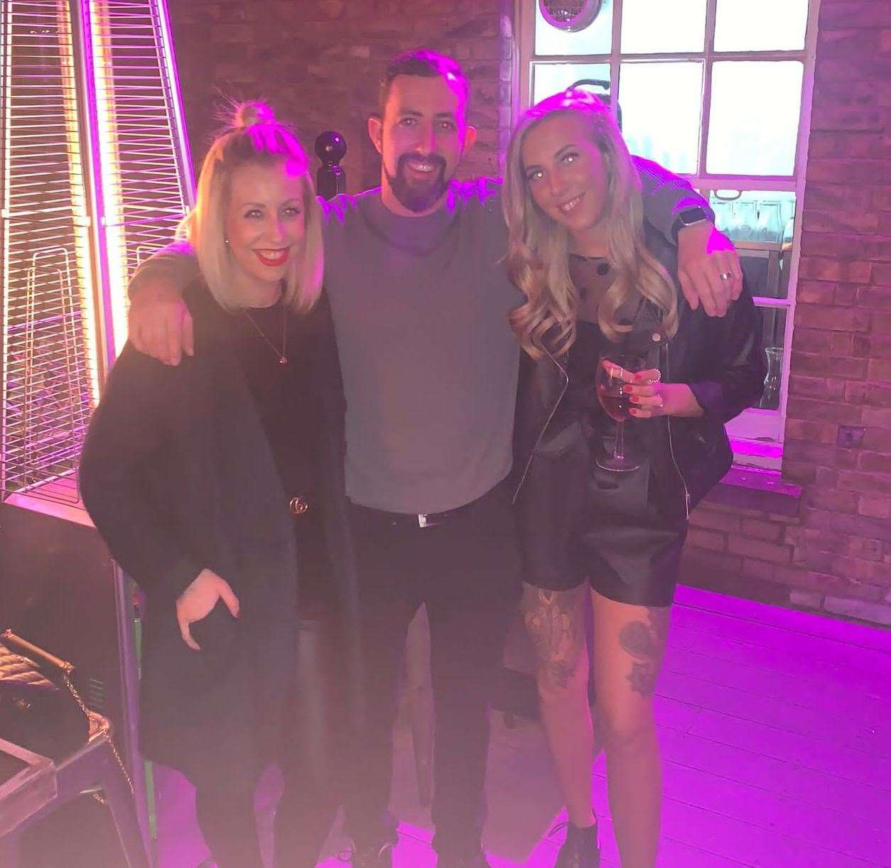 Jay Hayes with his sisters Tara and Emmy Pic: Emmy Farnham