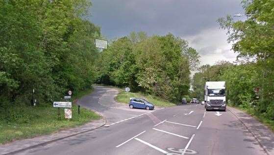 The tree has fallen down along London Road in Bidborough, near Tonbridge. Picture: Google