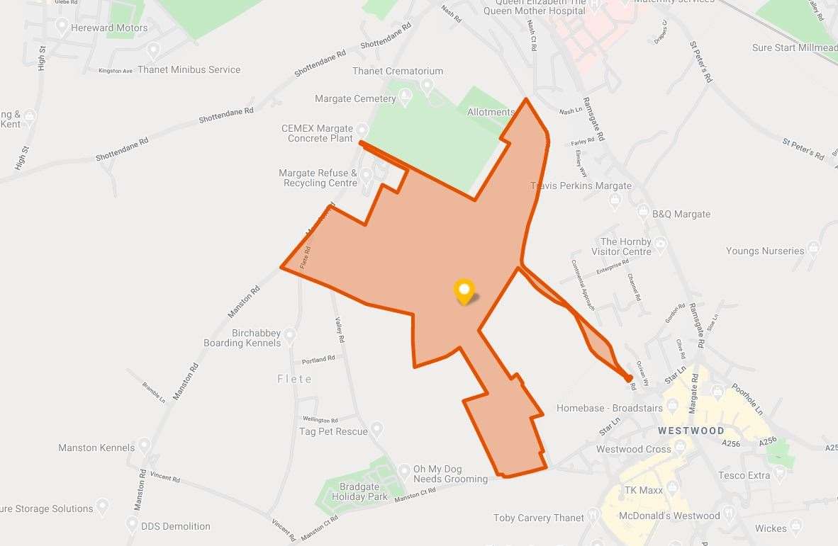 A map showing the site boundaries. Picture: Axis Land Partnerships/humbersmill.co.uk