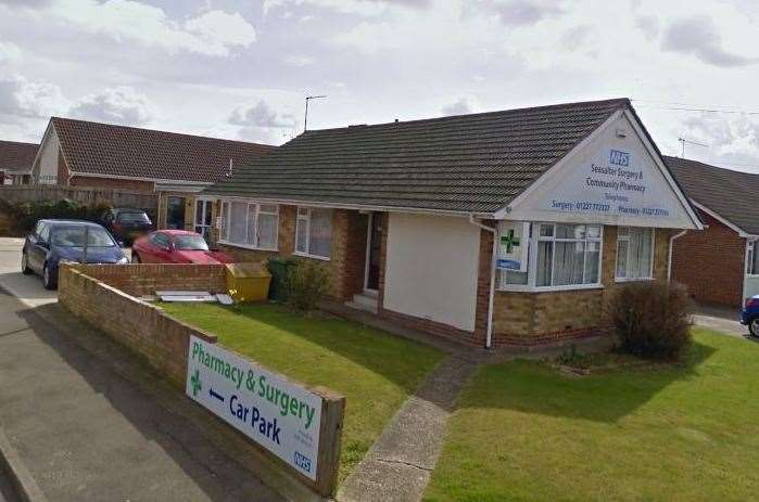 Seasalter Surgery in Faversham Road. Pic: Google Street View (12497106)