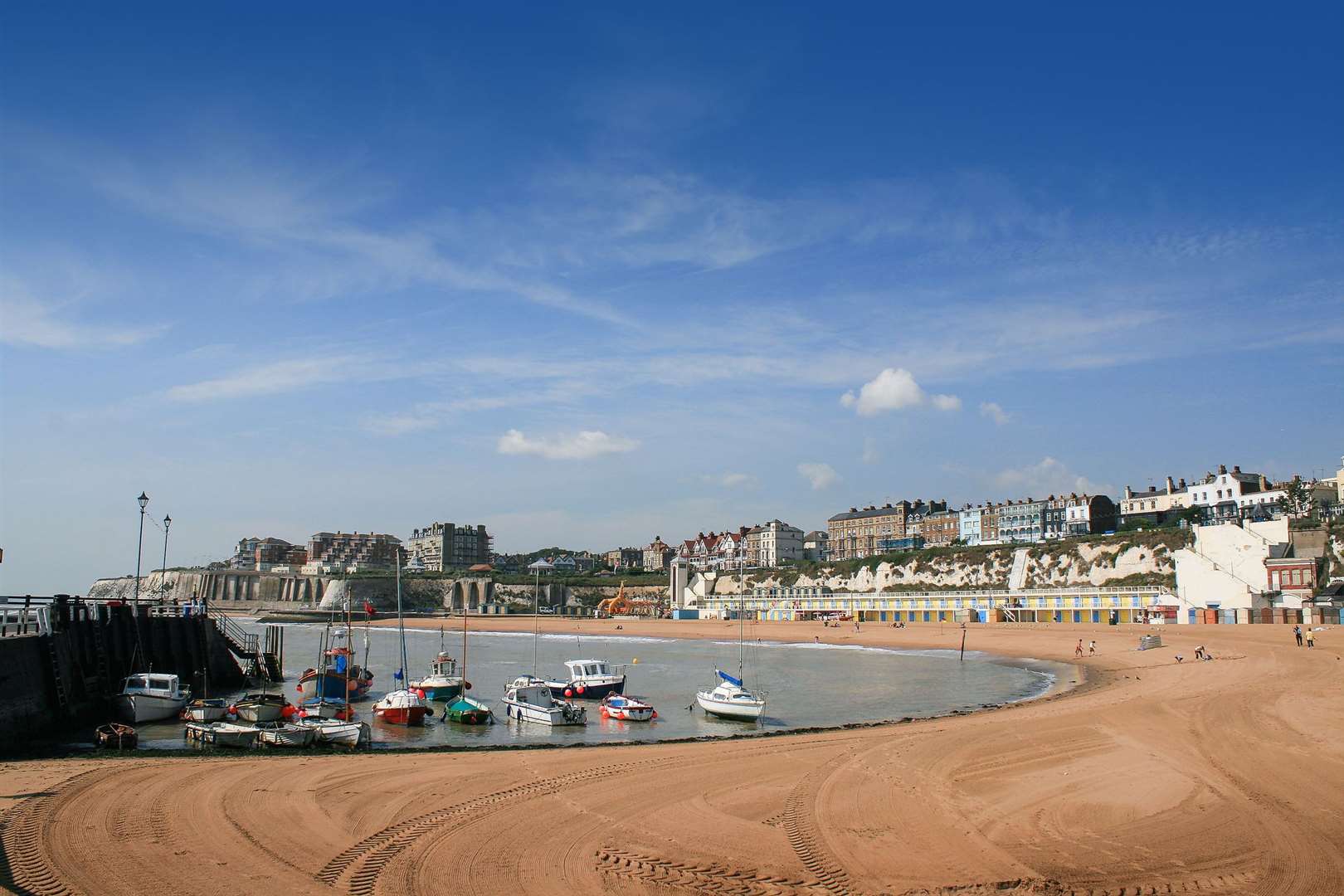 Broadstairs has been ranked the coolest place to live in Kent thanks to its colourful beach huts and independent shops