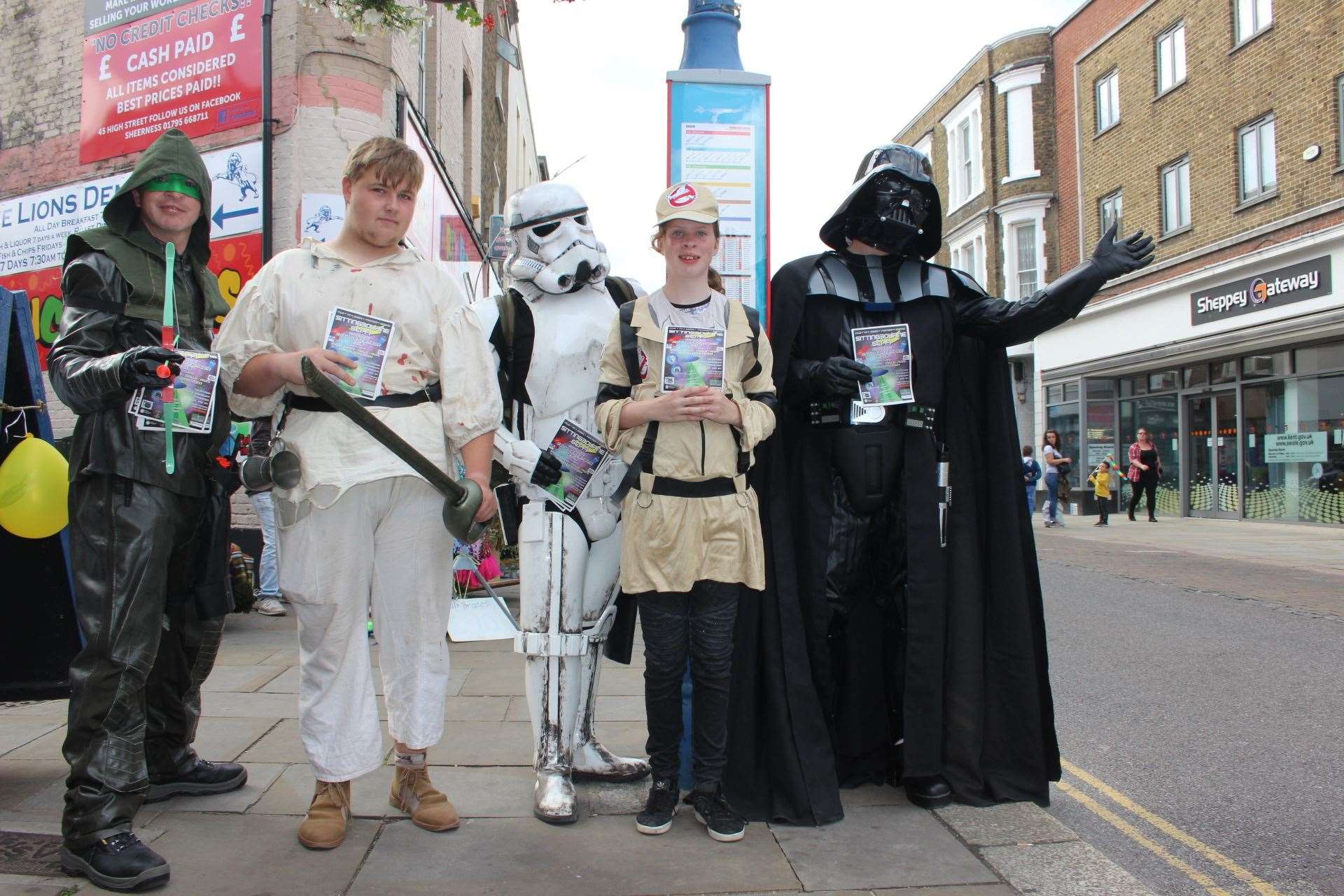 Darth Vader and his friends made an unexpected visit to the Sheppey Carnival in Sheerness High Street. Picture: John Nurden (15390932)