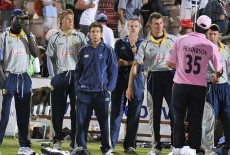 There was disappointment for Kent's players as they lost their grasp on the Twenty20 Cup. Picture: BARRY GOODWIN