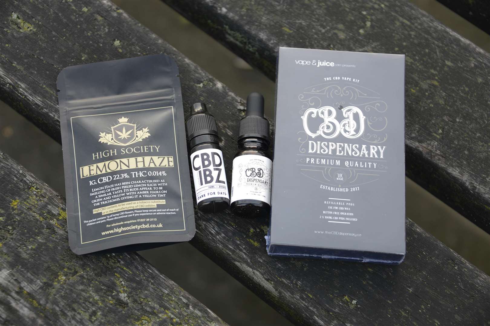 Some of the CBD products. Picture: Paul Amos