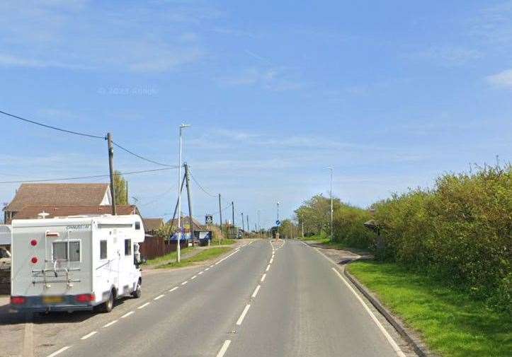 The incident happened inside a car in Leysdown Road, Sheppey, at around 9pm on Sunday February 4. Photo: Google