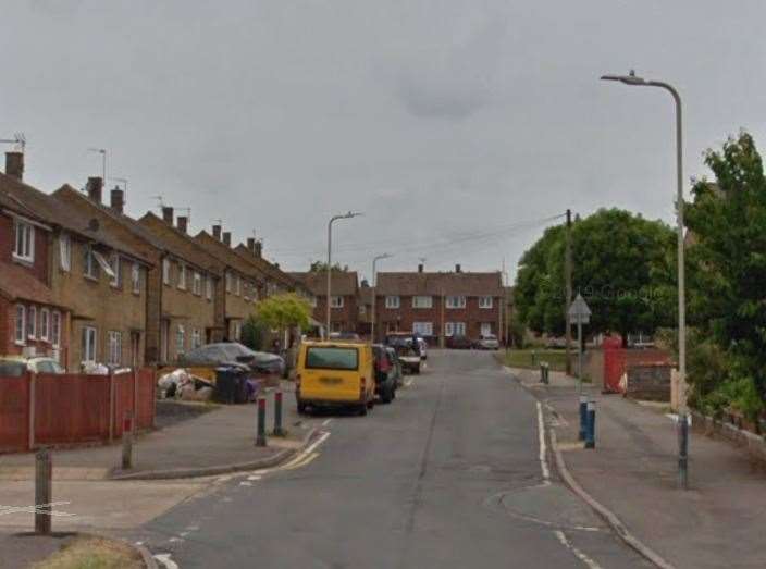 The incident happened in Knight Avenue, Canterbury. Picture: Google Street View