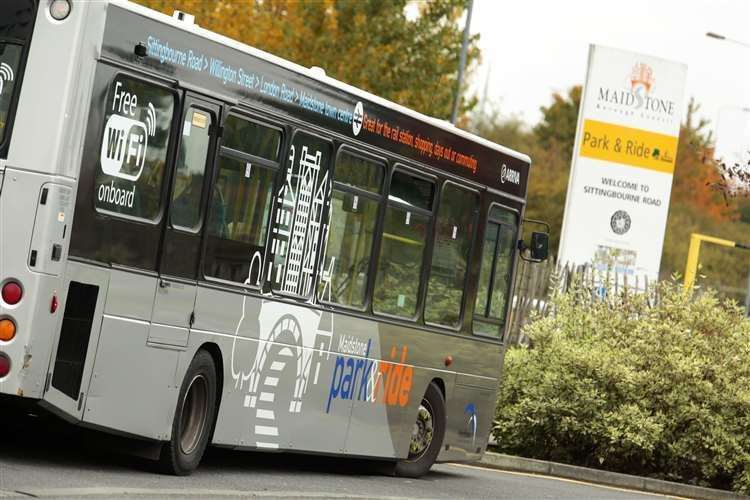 Park and Ride buses in Maidstone are among those soon to disappear