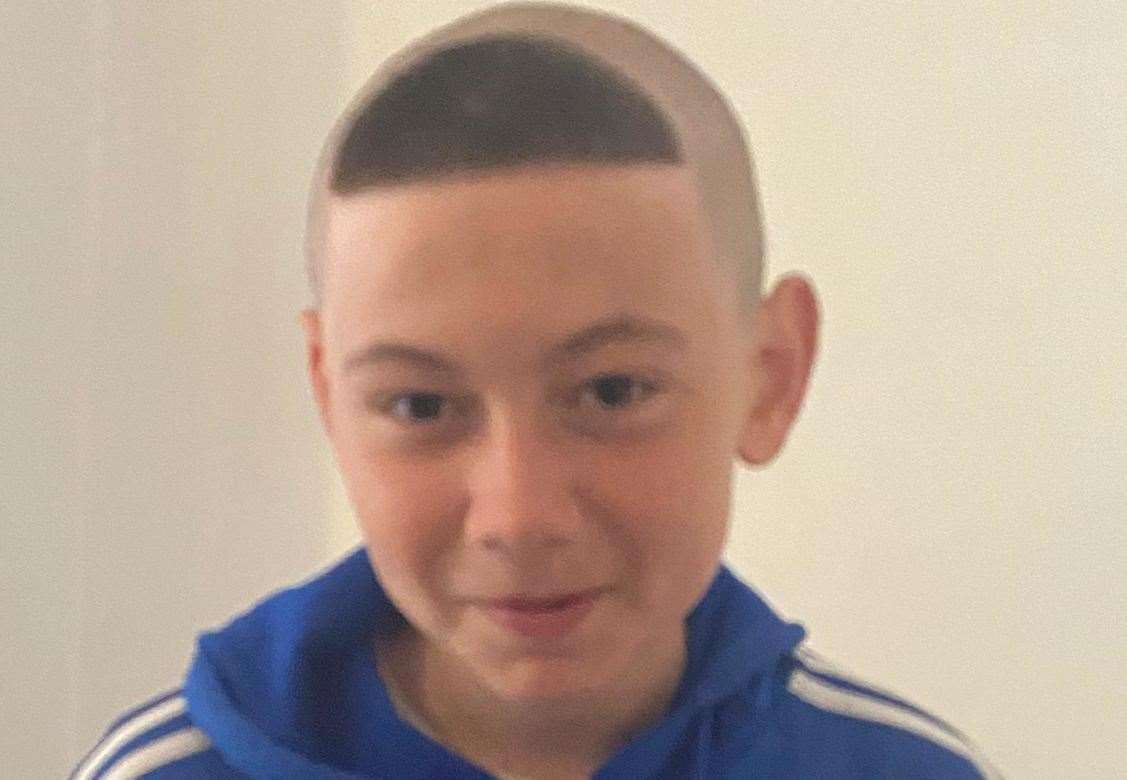 Oasis Academy Isle of Sheppey have told mum Mandy that 14-year-old Alfie Woodward's haircut is not appropriate. Picture: Mandy Woodward .