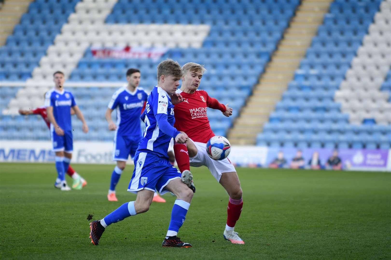 Scott Robertson in action for Gillingham against Swindon Picture: Barry Goodwin