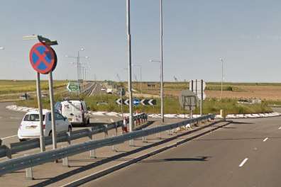 Sevenscore roundabout. Google Street View.