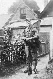 William Jackson in 1940, as he set off to France with the BEF.